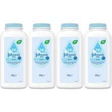 Johnsons Baby Bebek Pudrası 200GR Klasik (%99 Doğal) (4 Lü Set)