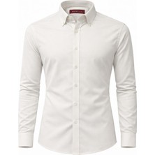 Atilla Özer Barsello Slim Fit Uzun Kol Yaka Düğmeli Erkek Gömlek - 7536