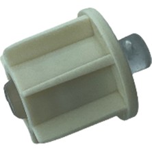 MorPerde 28’lik Yuvarlak Şeffaf Pimli Krem Boru Sonu Tıpası