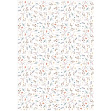 Koliciabla Kuş ve Çiçek Doğa Desenli Pastel Pelur Kağıt (32x45 cm) - 100 Adet  Romantik Esinti