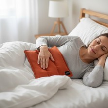 Hedea Kiraz Çekirdeği Kare Yastık Doğal Sıcak Soğuk Terapi Yıkanabilir Tarçın