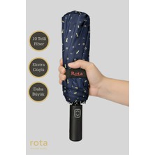 Normadia Dayanıklı 10 Telli Fiber Otomatik Şemsiye, Deniz Temalı, 3060W