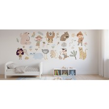 Sensei Sticker 3D Çocuk Odası Sticker - Duvar Sticker - Parlak Renkler - Kolay Uygulama