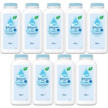 Johnsons Baby Bebek Pudrası 200GR Klasik (%99 Doğal) (9 Lu Set)
