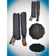 Rubenis Şemsiye, 10 Telli, Üç Kırmalı, Otomatik Açılır, Dayanıklı ve Şık Tasarım