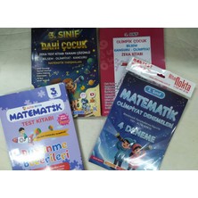 Eser 2026 Basım 3. Sınıf Olimpik Çocuk Bilsem - Kanguru - Olimpiyat Zeka Kitabı Tamamı Çözümlü+Dahi Çocuk    +Matematik  Test   Kitabı+Olimpiyat Denemeleri