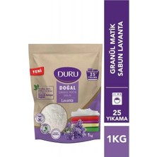 Duru Granül Matik Sabun 1000 gr 1 Adet Lavanta Doğal Malzeme ile 25 Yıkama Özelliği