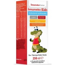 Imuneks Kids Multivitamin ve Mineraller Şurup 250 ml
