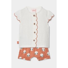 Boboli Güneş Desenli 2'li Takım 6-24 Ay Beyaz