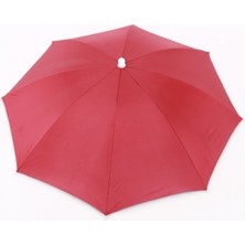 Normadia Kırmızı Yazlık Plaj Kafa Şemsiyesi, Güneş Koruyucu ve Şık Tasarım