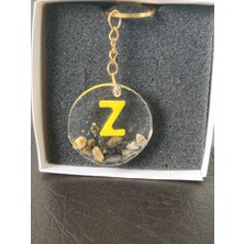 Miina Aksesuar Epoksi Isminize Özelharf  Anahtarlık