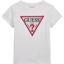 Guess Bg Store Kız Çocuk Beyaz Tshirt