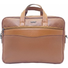 Elit Cambridge Polo Suni Deri Evrak Çantasıtaba Renk