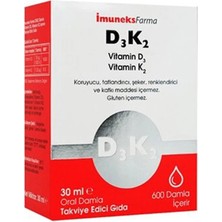 Imuneks Vitamin D3K2 30 ml Damla - Dezenfektan Hediyeli (%72 Alkol)