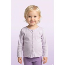 Luess Kız Çocuk Fitilli %100 Pamuklu Düğmeli Hırka