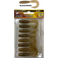 Ryuji Swim Worm 5.5cm 1.5gr Kokulu Lrf Silikon Yem 8 Adet Bloodworm