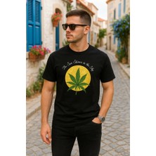 Veralya Ön ve Arka Baskılı Oversize Bisiklet Yaka Tshirt