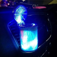 Özgürce Renkli Işıltılı Rgb Araç Içi LED Küllük, 7 Işık, Siyah Pembe Hayranlarına
