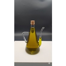 Öz-Home Borosilikat Cam Yağdanlık / Sosluk / Sirkelik Mantar Kapaklı 500 ml