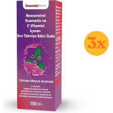 Imuneks Farma Resveratrol Şurup 150 ml - 3 Adet (450 Ml)