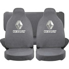 Özgürce Grı Renault Baskılı Oto Koltuk Kılıfı, Şık ve Koruyucu Tasarım