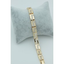 Xuping Jewelry Stil Incisi/xupıng Jewelry Pirinç Dikdörtgen Zirkon Taşlı Bileklik