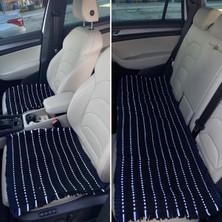 Özgürce Rahatsızlık Hissini Azaltan 3'lü Minder Set, Siyah Beyaz Serme Kilim