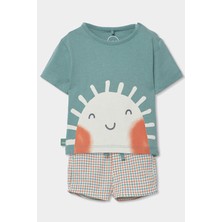 Boboli Güneş Desenli 2'li Takım 6-24 Ay Yeşil