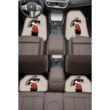 Özgürce Çok Renkli Universal Araç Paspas Halı Seti, Makinede Yıkanabilir