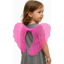 Tuncel Store Pembe Renk Ortası Pembe Tüylü Tül Peri Kanadı 40X50 cm