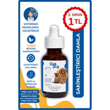 Catjoy 50 ml Doğal Sakinleştirici Damla Kedi ve Köpekler İçin Tüm Yaş Gruplarına Uygun