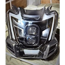 Monero 3 Tekerlekli Elektrikli Kasalı Motor Ön Far Ledli