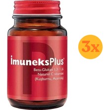 Imuneks Plus 30 Kapsül - 3 Adet (90 Kapsül) - Dezenfektan Hediyeli (%72 Alkol)