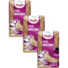Yayla Yeşil Mercimek 1 kg X3