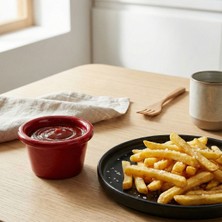 Külsan 13160.R - Thermoset Plain 12'li Sosluk Minimal Ø 7 cm - H.4 Cm, Thermoset Melamin