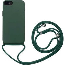 Büşra Ayhan iPhone 8 Plus Kılıf Bsay Ropi Kapak-Koyu Yeşil
