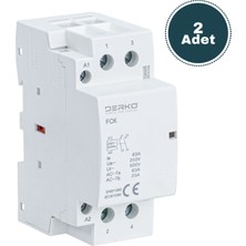 Derko 1 No 40A 1 Kutup Tesisat Aydınlatma Kontaktörü 2 Adet