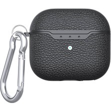 Büşra Ayhan Airpods 4 Kılıf Uyumlu Bsay Airbag 03 Silikon-Siyah