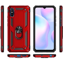Büşra Ayhan Xiaomi Redmi 9A Kılıf Bsay Vega Kapak-Kırmızı