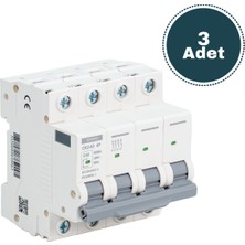 Derko 4 Kutup 6ka B50 Amper  3 Adet Sigorta