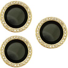Büşra Ayhan iPhone 14 Pro Max Uyumlu Bsay Cl-06 Kamera Lens Koruyucu-Gold