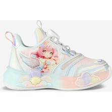 Vicco Yusi Işıklı Kız Okul Öncesi Gümüş Sneaker