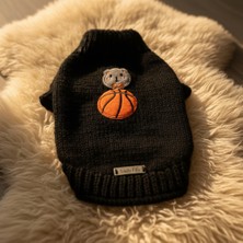 Lady Fify Kedi ve Köpek Için Pivot Bear Siyah Kazak