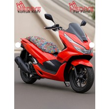 Gogo Premium Honda Pcx 2021 - 2024 Uyumlu Grenaj Komple Kaporta Seti Florasan Kırmızı