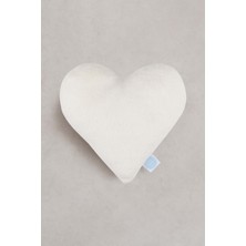 Barine Kalp Şeklinde Peluş Kırlent Krem