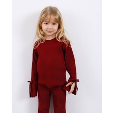 Aden Kız Çocuk Fitilli Fiyonk Detaylı Takım