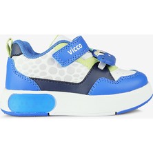 Vicco Borka Işıklı Erkek Bebek Saks Mavi Sneaker