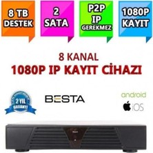 Argesco Mühendislik NVR-5108 Nvr Ip 8 Kanal Kamera Kayıt Cihazı - Eseecloud