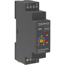 Derko Zaman Rölesi  01-60 Saniye 24-220V Ac/dc  Ince Kasa Fck-60