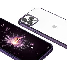 Büşra Ayhan iPhone 13 Pro Kılıf Bsay Pixel Kapak-Derin Mor